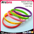 Free samples promotional gifts silicone thin bracelet